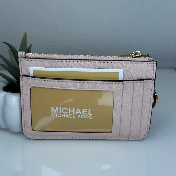 MICHAEL KORS Hamilton Small Satchel & Zip Coinpouch Set in Powder Blush NWT - Picture 12 of 15